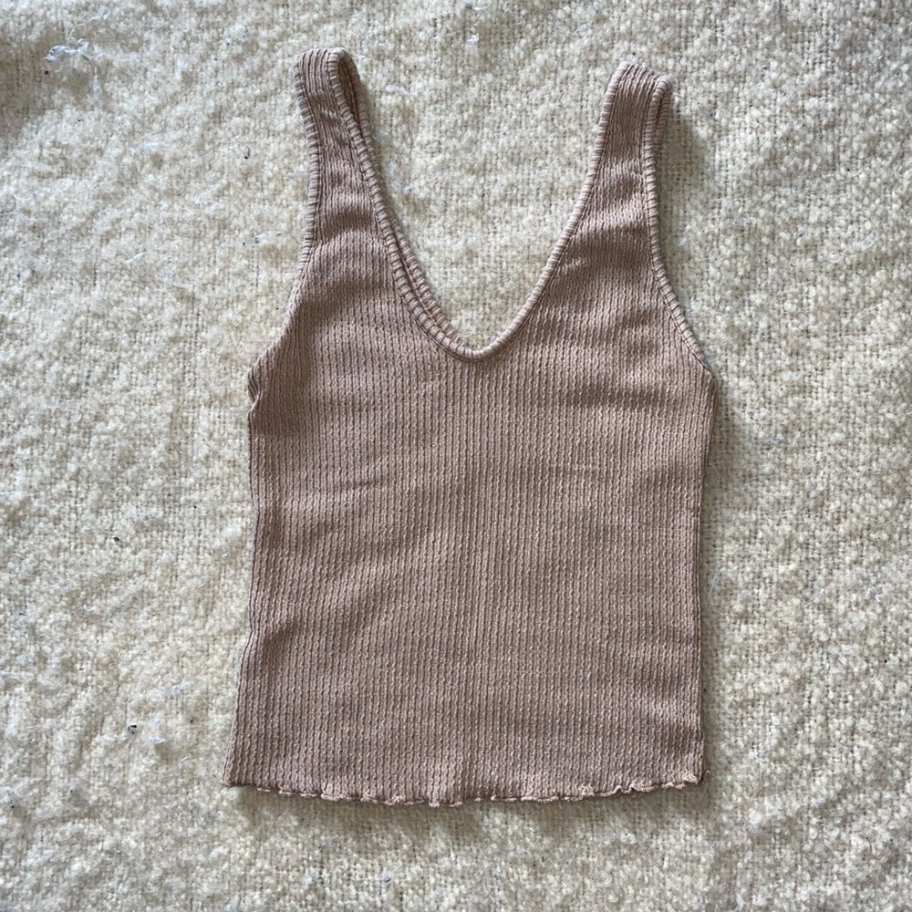 Cream Tank Top